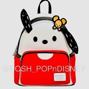 Loungefly cosplay Pachocco Sanrio backpack exclusive red black white